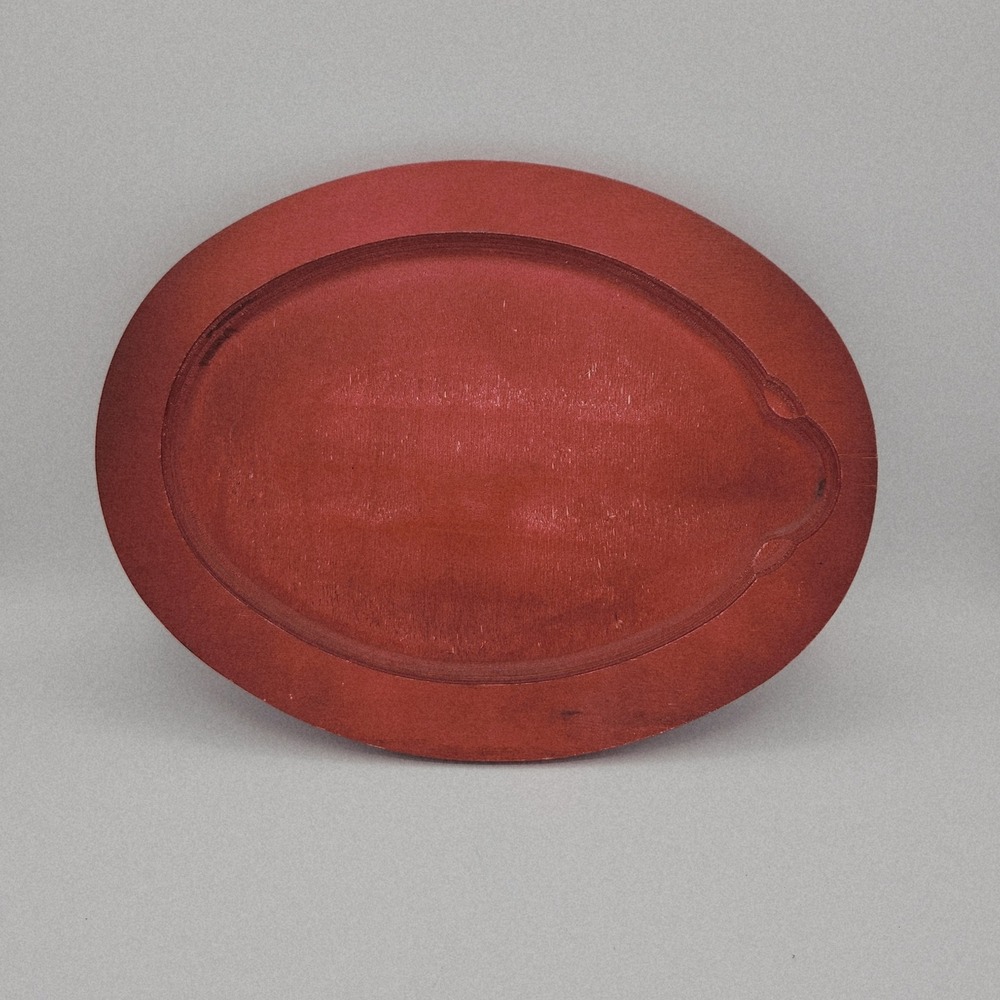 Lodge Chili‎ Pepper Red 12-inch Wood Oval Under Liner